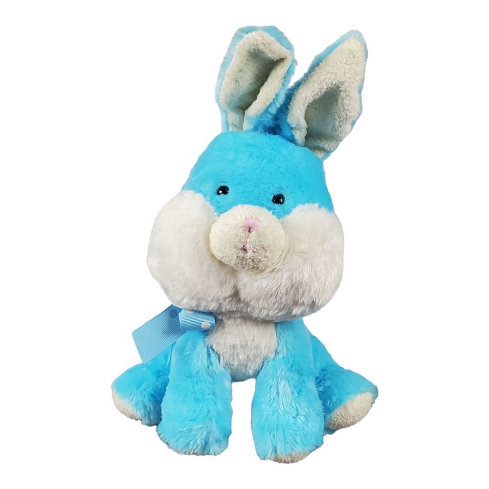 Walgreens Bunny Rabbit Plush Cream Stuffed Animal Blue Spring Lovey Easter Toy